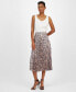 Women's Vlissa Pleated Abstract-Print Skirt