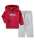 ფოტო #3 პროდუქტის Toddler Boys Cardinal, Heathered Gray Arizona Cardinals Fan Flare Pullover Hoodie and Sweatpants Set