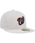 Фото #3 товара Men's Khaki Washington Nationals Stone Dim Undervisor 59FIFTY Fitted Hat