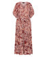 ფოტო #2 პროდუქტის Plus Size Paisley Charm Maxi Dress