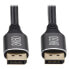 Фото #1 товара Tripp P580-003-8K6 DisplayPort Cable with Latching Connectors (M/M) - 8K 60 Hz - HDR - HBR3 - 4:4:4 - HDCP 2.2 - Black - 3 ft. (0.9 m) - 0.9 m - DisplayPort - DisplayPort - Male - Male - 7680 x 4320 pixels