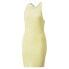 Фото #1 товара Puma Classics Ribbed Sleeveless T-Shirt Dress Womens Beige Casual 53807942