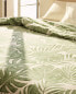 Tropical leaves print duvet cover