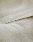 (160gxm²) washed linen fitted sheet