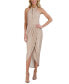 ფოტო #1 პროდუქტის Women's Knot-Neck Tulip-Hem Dress