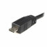 Фото #3 товара Универсальный кабель USB-MicroUSB Startech UUSBHAUB1M USB A Micro USB B Чёрный