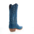 Фото #8 товара Abilene Boots 9270 Womens Blue Leather Slip On Cowboy Western Boots