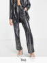 Фото #1 товара 4th & Reckless Tall sequin tailored trouser co-ord in silver