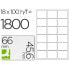 Клейкие этикетки Q-Connect KF01583 Белый 100 Листья 66 x 46 mm