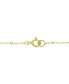 Cubic Zirconia Pear Bezel 18" Pendant Necklace in 18k Gold-Plated Sterling Silver, Created for Macy's