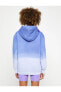 Batik Görünümlü Şardonlu Kapüşonlu Pamuklu Sweatshirt