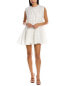 Фото #1 товара Les Rêveries Tiered Mini Dress Women's White 8