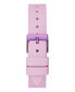 Women's Analog Pink Silicone Watch 34mm