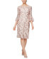 Фото #1 товара Embroidered Sequin Sheath Dress