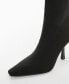 ფოტო #3 პროდუქტის Women's Heel Sock Boots