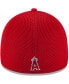 ფოტო #2 პროდუქტის Men's Los Angeles Angels Red Neo 39THIRTY Stretch Fit Hat