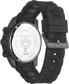Men's Hurricane Black Silicone Strap Watch 44mm