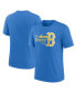 Фото #1 товара Men's Blue Boston Red Sox City Connect Tri-Blend T-shirt