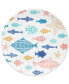 Фото #2 товара Fish Motif Salad Plates, Set of 4, Created for Macy's