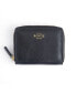 ფოტო #3 პროდუქტის Men's Pebbled Leather Zippered Credit Card Wallet