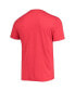 ფოტო #4 პროდუქტის Men's Heathered Charcoal, Red Fresno State Bulldogs Meter T-shirt and Pants Sleep Set