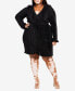 ფოტო #1 პროდუქტის Plus Size Macie V-neck Dress