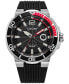 ფოტო #1 პროდუქტის Eco-Drive Men's Black Polyurethane Strap Watch 46mm