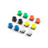 Фото #1 товара Tact Switch 12x12mm - round - collored buttons - 15 pcs