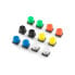 Фото #1 товара Тактильная кнопка 12x12 мм - круглая - цветные накладки - 15 шт - OdSeven - Tact Switch 12x12mm
