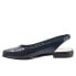Фото #4 товара Trotters Lucy T1711-400 Womens Blue Narrow Leather Slingback Flats Shoes