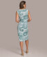 Women's Printed Ruched Sheath Dress