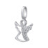Фото #2 товара Glittering silver Angel pendant with zircons Iris FW9292