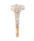 ფოტო #7 პროდუქტის Diamond Pear-Cut Halo Bridal Set (2. ct. t.w.) in 14K White, Yellow or Rose Gold