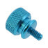 Фото #3 товара Винт с обоймой - алюминиевый - синий - пачка 10 шт. Inline Thumbscrews for enclosures - aluminium - blue - 10pcs. pack
