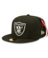 Фото #3 товара Men's X Alpha Industries Black Las Vegas Raiders Alpha 59Fifty Fitted Hat