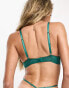 Фото #8 товара Boux Avenue Priyah lace balconette bra with strapping detail in green