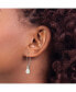 Stainless Steel Polished Teardrop Dangle Kidney Wire Earrings