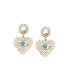 Фото #1 товара Women's Eye Heart Drop Earrings