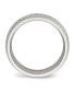 ფოტო #2 პროდუქტის Stainless Steel Polished Cubic Zirconia Cut Band Ring