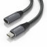 USB Extension Cable Aisens A107-0760 Grey 50 cm (1 Unit)
