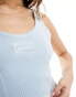 Фото #3 товара Karl Kani signature corduroy corset top in light blue