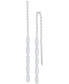 ფოტო #6 პროდუქტის Polished Cylinder Threader Earrings in Sterling Silver, Created by Macy's