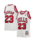 Фото #2 товара Big Boys Michael Jordan White Chicago Bulls 1997-98 Hardwood Classics Authentic Jersey