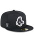 Фото #4 товара Men's Black Boston Red Sox 2024 Clubhouse 59FIFTY Fitted Hat