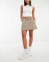 ASOS DESIGN pleated mini skirt in washed black 36 - фото #3