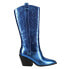 Фото #1 товара Corkys Howdy Tall Zippered Womens Blue Casual Boots 81-0018-423