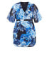 ფოტო #3 პროდუქტის Plus Size Color Wrap Print Dress