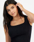 Фото #1 товара Juniors' Seamless Portrait-Neck Tank