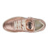 Diadora Mi Basket Row Cut Metallic Used Lace Up Womens Pink Sneakers Casual Sho
