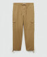 ფოტო #7 პროდუქტის Men's Cotton-Linen Cargo Pants